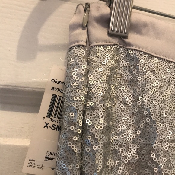 Auqa silver sequin skirt size xs - Picture 4 of 7